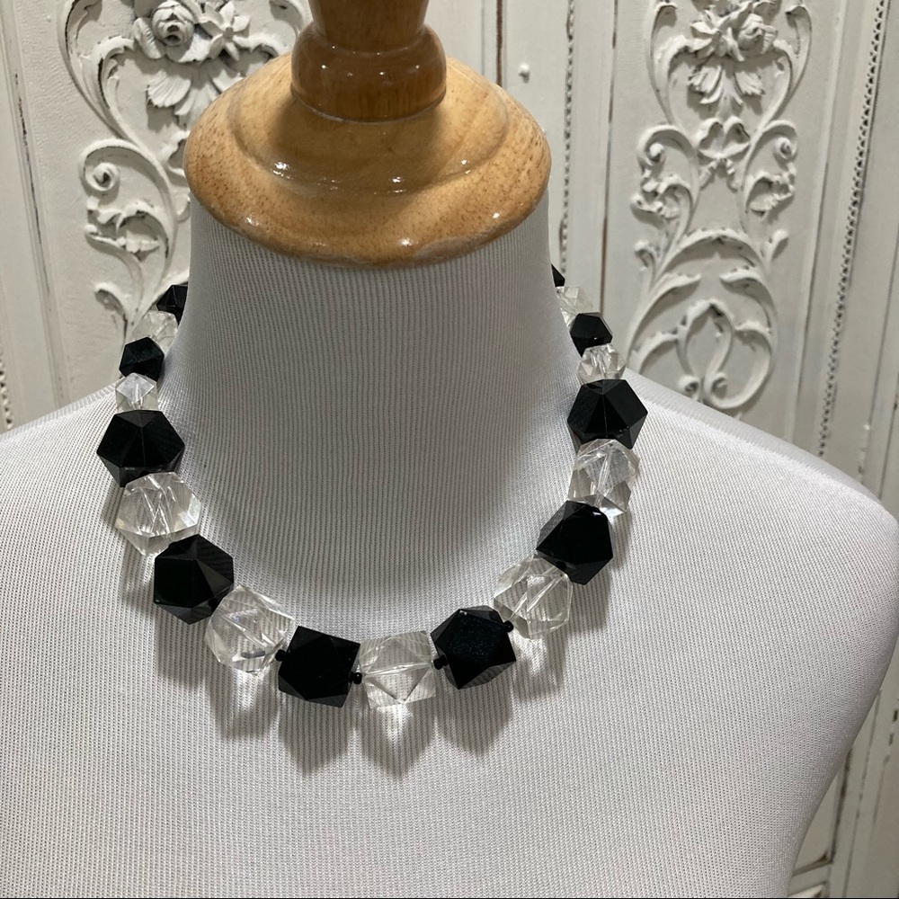 Vintage chunky acrylic bead necklace
